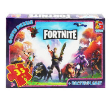 Детский пазл классический "Fortnite" FN53 плакат 35 элементов