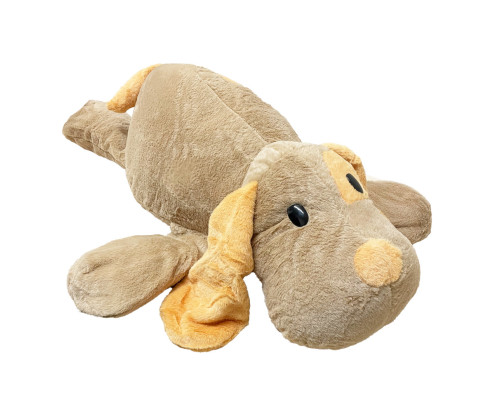 Дитяча м'яка іграшка "Собачка" L1132(Brown) іграшка з пледом, розмір 55 см