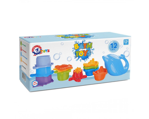 Детский набор игрушек для ванной 7679TXK 12 предметов в комплекте
