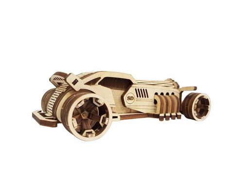 Деревянный конструктор Золотая Серия автомобиль "Monster" BB2monst