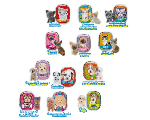 Фигурка-сюрприз "Мяу-гав команда" PC062, 1х1х2 см, серия "Puppy Club"