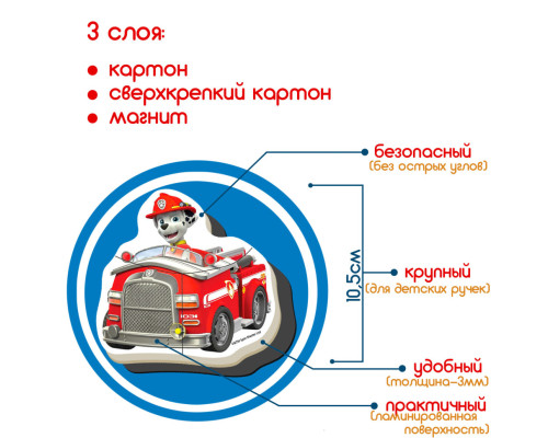 Дитячий набір магнітів Щенячий патруль "Командна робота" Magdum ML4034-32