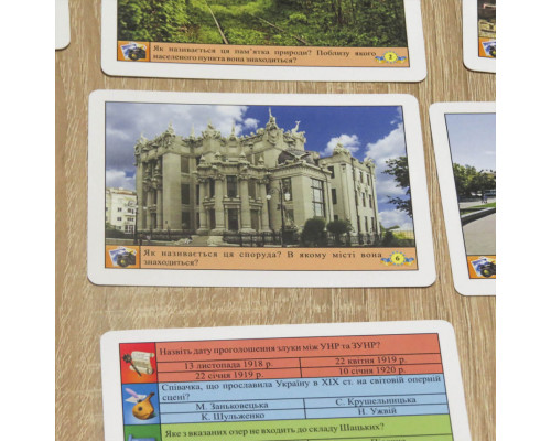 Настільна гра "Вікторина Україна" 0994 розвиваюча гра