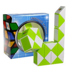 Пластиковая головоломка Змейка Рубика GREEN SCT404 зеленая