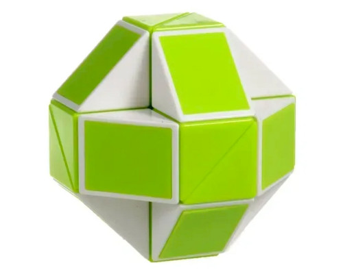 Пластиковая головоломка Змейка Рубика GREEN SCT404 зеленая