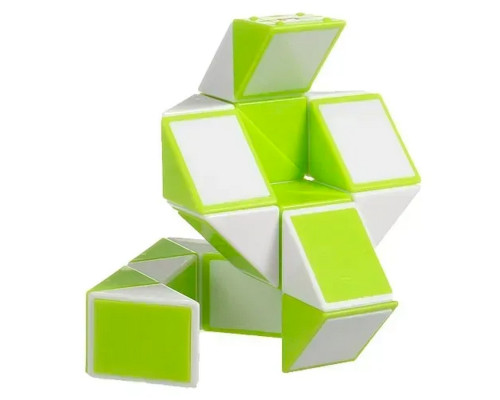 Пластиковая головоломка Змейка Рубика GREEN SCT404 зеленая