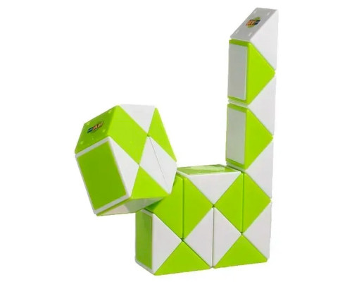 Пластиковая головоломка Змейка Рубика GREEN SCT404 зеленая
