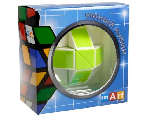 Пластиковая головоломка Змейка Рубика GREEN SCT404 зеленая