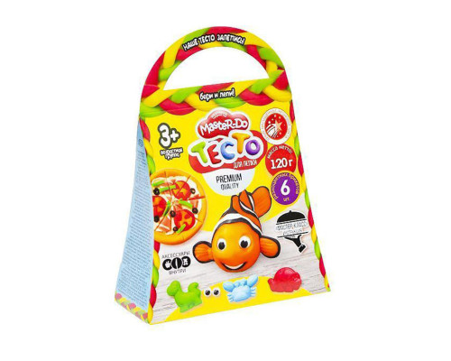 Набір креативної творчості "Master Do" TMD-04-01…06, 6 кольорів тіста Рибка