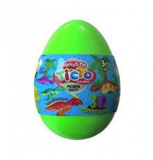 Набір креативної творчості "Тісто для ліплення Master Do" Dinosaurs EGGS ТМD-08-01U  Зелений