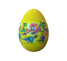 Набір креативної творчості "Тісто для ліплення Master Do" Dinosaurs EGGS ТМD-08-01U  Жовтий