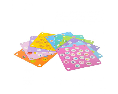 Детская развивающая деревянная игрушка MD 2785 карточки 10 шт