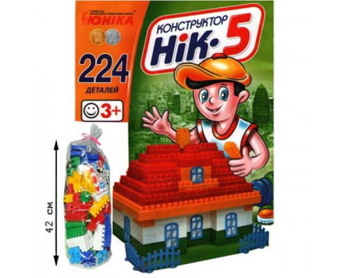 Дитячий конструктор НІК-5 70927, 224 великі деталі