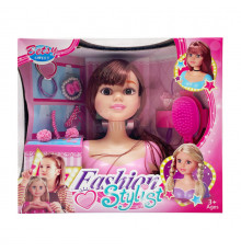 Кукла-манекен для причесок 2813C темный цвет, аксессуары для прически