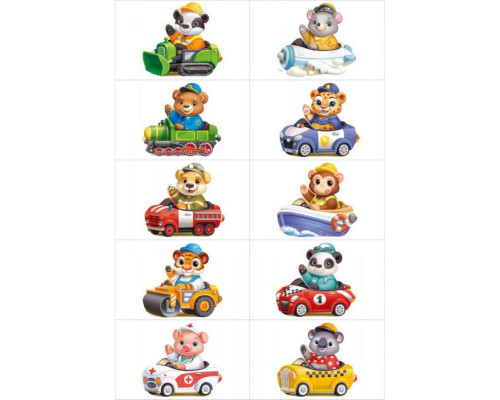 Настольная игра "Веселые водители" Ubumblebees (ПСФ080) PSF080 с карточками