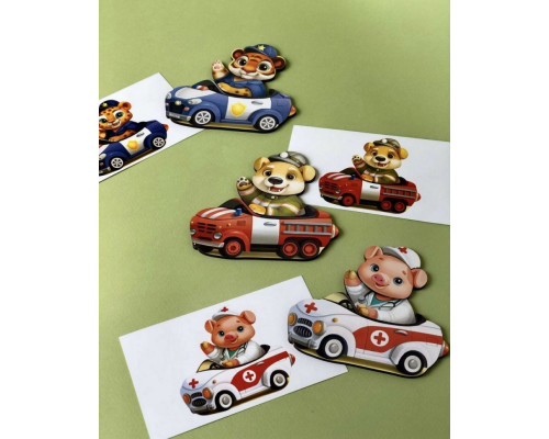 Настольная игра "Веселые водители" Ubumblebees (ПСФ080) PSF080 с карточками