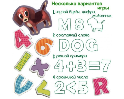 Набір магнітів Magdum "Літери і цифри" ML4031-09 EN