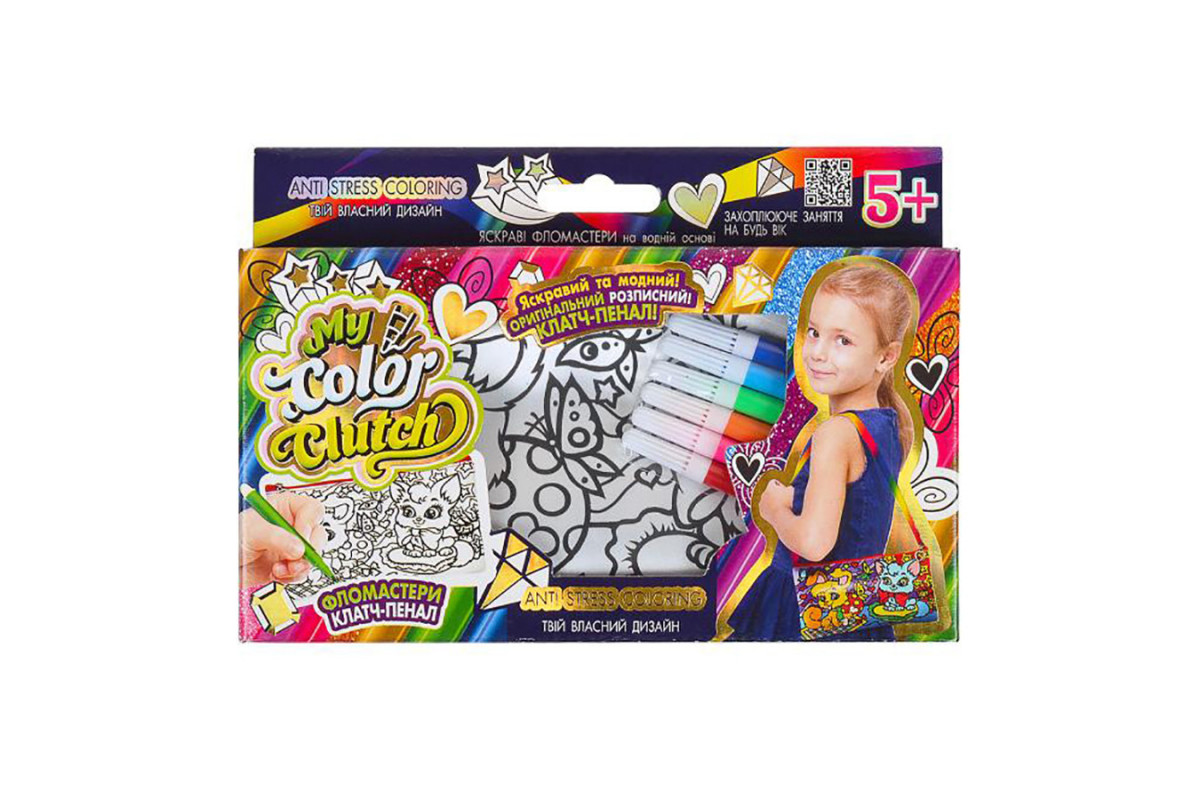 Набір для творчості "My Color Clutch" CCL-02-01U...06U з фломастерами Вид 4