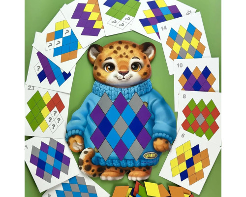 Развивающий пазл-вкладыш "Гепард" (ПСД289) PSD289