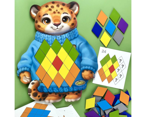 Развивающий пазл-вкладыш "Гепард" (ПСД289) PSD289