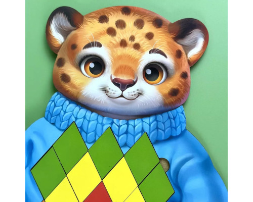 Развивающий пазл-вкладыш "Гепард" (ПСД289) PSD289