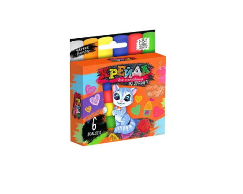 Маленька крейда для малювання на асфальті MEL-02-01, 6 шт