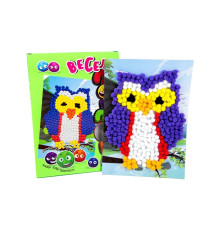 Набір для творчості "Сова" Strateg 30996 веселі помпони