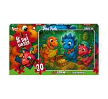 Дитячі м'які пазли "Dino Park" S20-10-07, 20 елементів