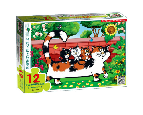 Пазл дитячий Тато Кіт 88229, 12 великих елементів