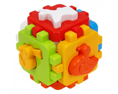 Дитячий розвиваючий кубик "Розумний малюк 1+1" 1899TXK