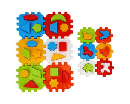 Дитячий розвиваючий кубик "Розумний малюк 1+1" 1899TXK