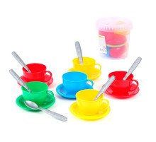 Ігровий набір "Чайний сервіз" 0083TXK чашки, тарілки та ложки для 6 осіб