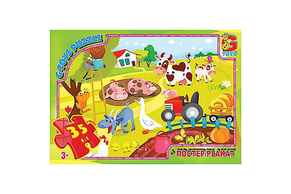 Дитячий пазл "Життя на фермі" GF05 постер 35 елементів