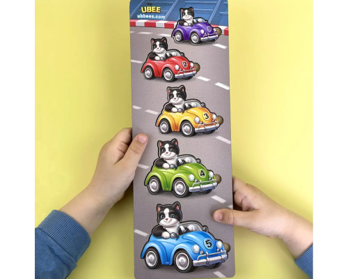 Деревянный детский сортер "Гонщики больше - меньше" (ПСД298) PSD298