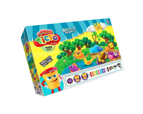 Набір для творчості "Тісто для ліплення Master Do" TMD-07-01-04U укр  Веселі звірята