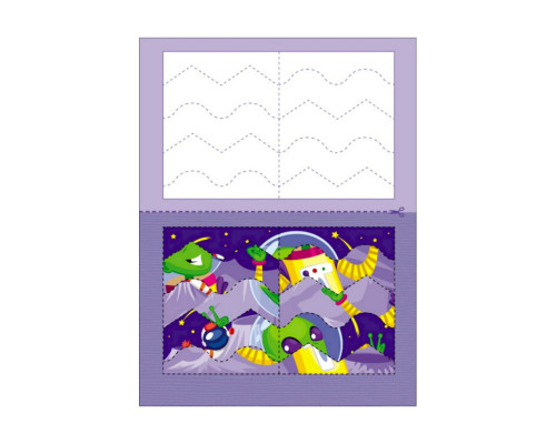 Развивающие тетради "Пришельцы" 20413 пазлы-разрезалки