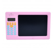 Калькулятор розвиваючий TD202373(Pink) з планшетом для малювання