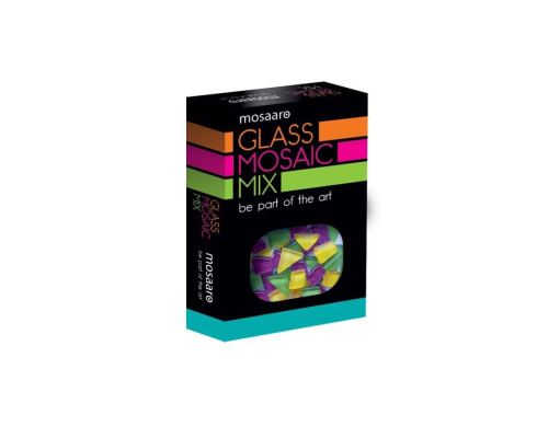 Детский набор для творчества "Мозаичный микс" MA5002 зеленый, желтый, фиолетовый с глиттером