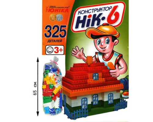 Дитячий конструктор НІК-6 70934, 325 великих деталей
