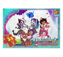 Дитячий пазл класичний "Enchantimals" EA201 постер 35 елементів