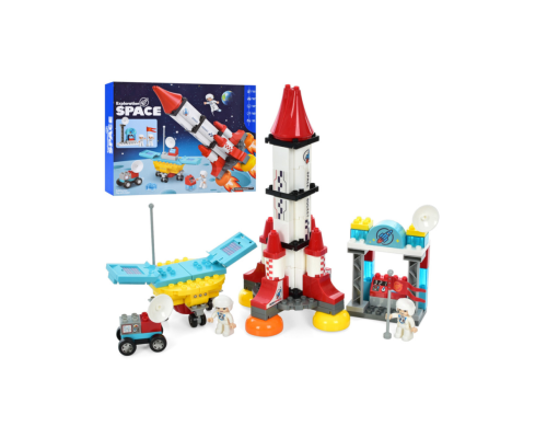 Дитячий конструктор "Космічна ракета" Bambi 5455 126 деталей