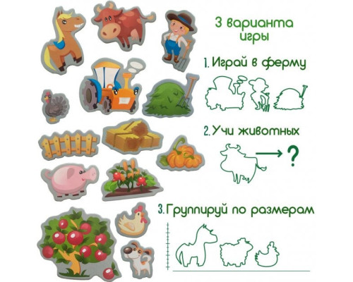 Набір магнітів Magdum "Весела Ферма" ML4031-10 EN