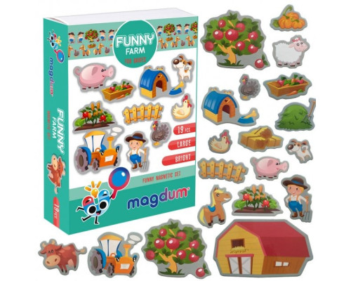 Набір магнітів Magdum "Весела Ферма" ML4031-10 EN
