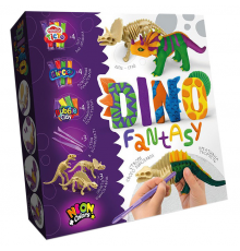 Набір креативної творчості Динозаври "Dino Fantasy" DF-01-01U, 3 скелета в наборі  Стегозавр