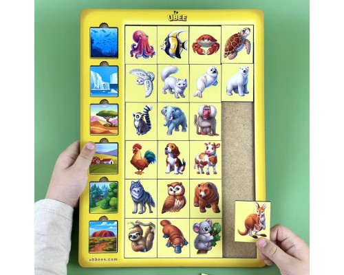 Деревянный детский сортер "Ассоциации животные" (ПСД300) PSD300