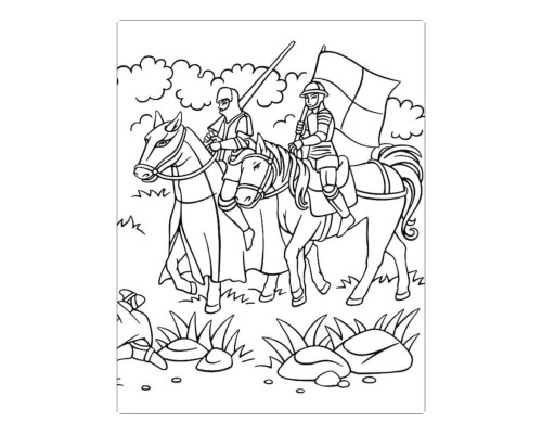 Велика книга розмальовок "Воїни та чудовиська" 1736005, 64 сторінки