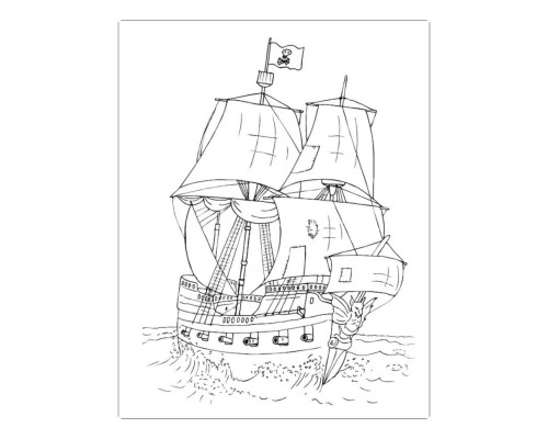 Велика книга розмальовок "Воїни та чудовиська" 1736005, 64 сторінки