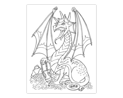 Велика книга розмальовок "Воїни та чудовиська" 1736005, 64 сторінки