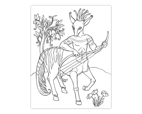 Велика книга розмальовок "Воїни та чудовиська" 1736005, 64 сторінки