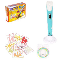 3D Ручка (3DPEN-3) - 3 NEW с трафаретами DX008 Бирюзовый